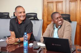 Solar Belt project Lead team, Paul Allan, Eng. Titus Musyoka