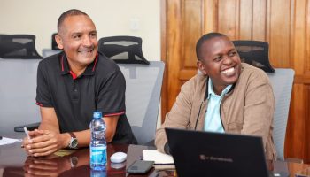 Solar Belt project Lead team, Paul Allan, Eng. Titus Musyoka