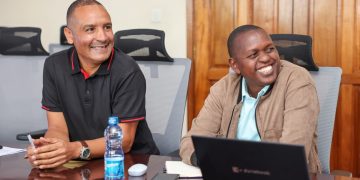 Solar Belt project Lead team, Paul Allan, Eng. Titus Musyoka