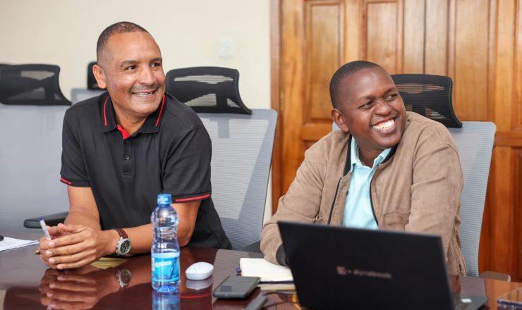 Solar Belt project Lead team, Paul Allan, Eng. Titus Musyoka